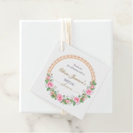 Vielen Dank für Ihre Rose & Baby's Breath Bridal W Geschenkanhänger