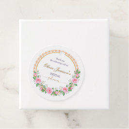 Vielen Dank für Ihre Rose & Baby's Breath Bridal W Geschenkanhänger