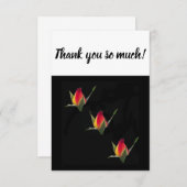 Vielen Dank für Ihre Rose Dankeskarte (Vorne/Hinten)