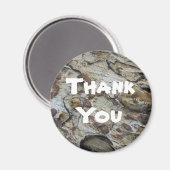 Vielen Dank für Ihre Rustic Driftwood Muster Werts Magnet (Vorderseite/Rückseite)