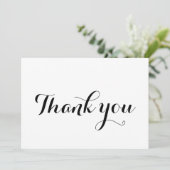 Vielen Dank für Ihre Schwarz-weiße, stilvolle Kall (Stehend Vorderseite)