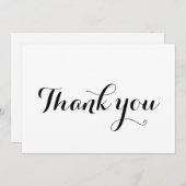 Vielen Dank für Ihre Schwarz-weiße, stilvolle Kall (Vorne/Hinten)