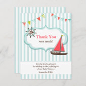 Vielen Dank für Ihre Segeltuchkarte Einladung (Vorne/Hinten)