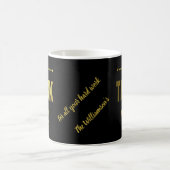 Vielen Dank für Ihre Stilvolle Black Gold Typograf Kaffeetasse (Mittel)
