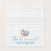 Vielen Dank für Ihre Südflorenkarte Cotton Moon Ru (Außenseite Aufgefaltet)