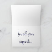 Vielen Dank für Ihre Support-Karte... Dankeskarte (Innenseite)