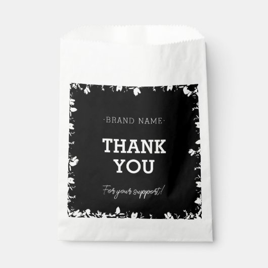 Vielen Dank für Ihre Support Paper Bag | Danke Geschenktütchen (Vorderseite)