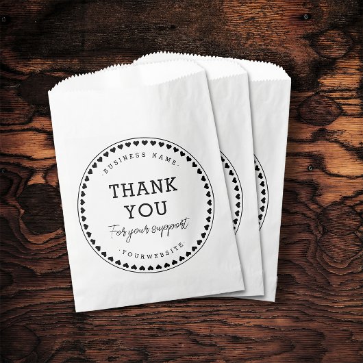 Vielen Dank für Ihre Support Paper Bag Geschenktütchen