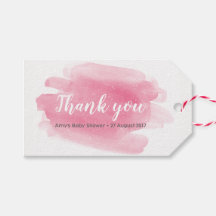 Vielen Dank für Ihre Tags | Anhänger | Aquarellblu