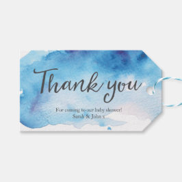 Vielen Dank für Ihre Tags | Anhänger | Blaue Farbe