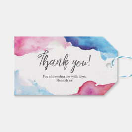 Vielen Dank für Ihre Tags | Anhänger | Blaurosa