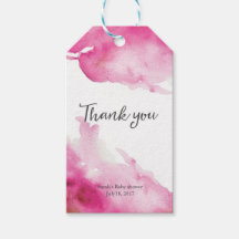 Vielen Dank für Ihre Tags | Anhänger | Rosa Farbe