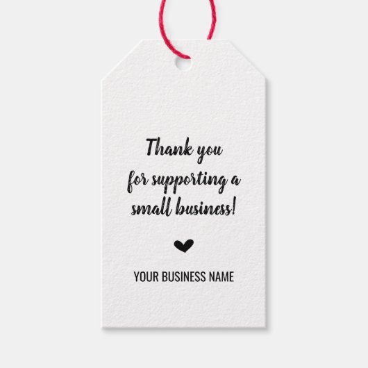 Vielen Dank für Ihre Tags Geschenkanhänger (Vorderseite)