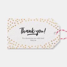 Vielen Dank für Ihre Tags | Geschenkanhänger | Gol