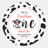 Vielen Dank für Ihre Teilnahme Runder Aufkleber (Vorderseite)