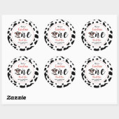 Vielen Dank für Ihre Teilnahme Runder Aufkleber (Blatt)