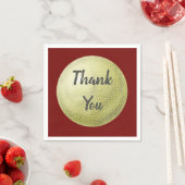 Vielen Dank für Ihre Textured Gold Circle Aufwertu Serviette (Beispiel)