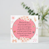 Vielen Dank für Ihre unerschütterliche Unterstützu Karte (Stehend Vorderseite)