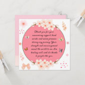 Vielen Dank für Ihre unerschütterliche Unterstützu Karte (Vorderseite/Rückseite Beispiel)