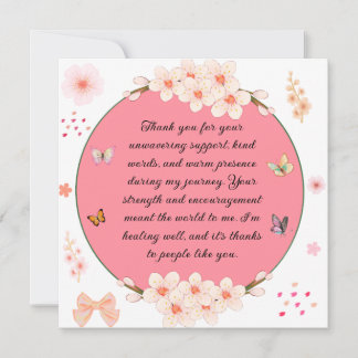 Vielen Dank für Ihre unerschütterliche Unterstützu Karte