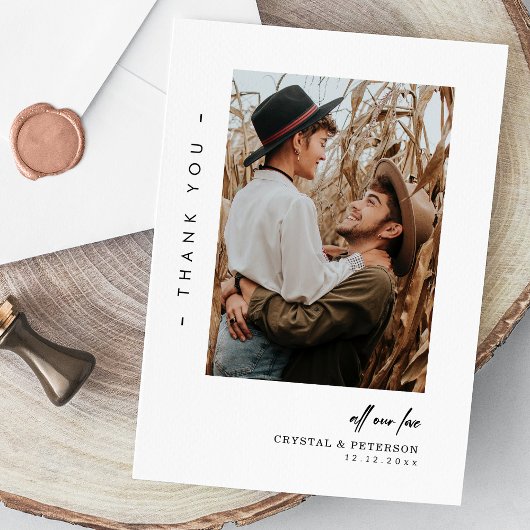 Vielen Dank für Ihre Unterstützung bei der Foto-Ho Dankeskarte