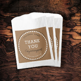 Vielen Dank für Ihre Unterstützung Beige Paper Bag Geschenktütchen