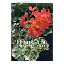 Vielen Dank für Ihre Unterstützung Danke Karte