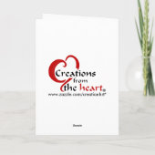 Vielen Dank für Ihre Unterstützung Dankeskarte (Rückseite)