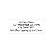 Vielen Dank für Ihre Unterstützung der Rücksendead Permastempel (Design)