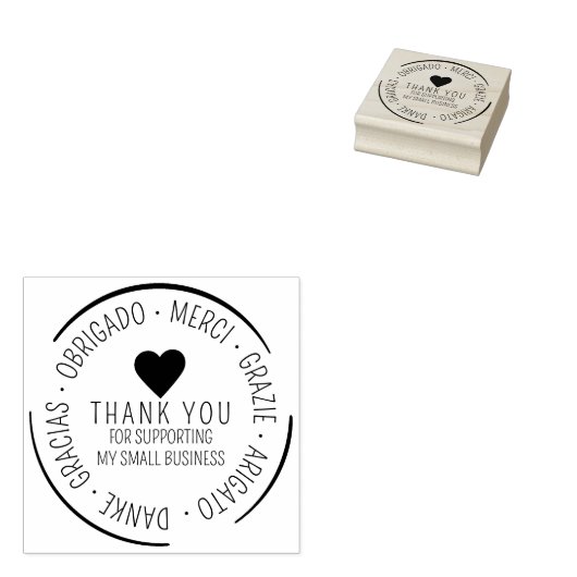 Vielen Dank für Ihre Unterstützung für Business, M Gummistempel (Stempel)