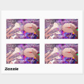 Vielen Dank für Ihre Unterstützung für Business Ma Rechteckiger Aufkleber (Blatt)