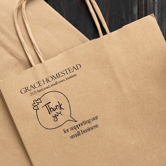 Vielen Dank für Ihre Unterstützung für den Namen k Gummistempel