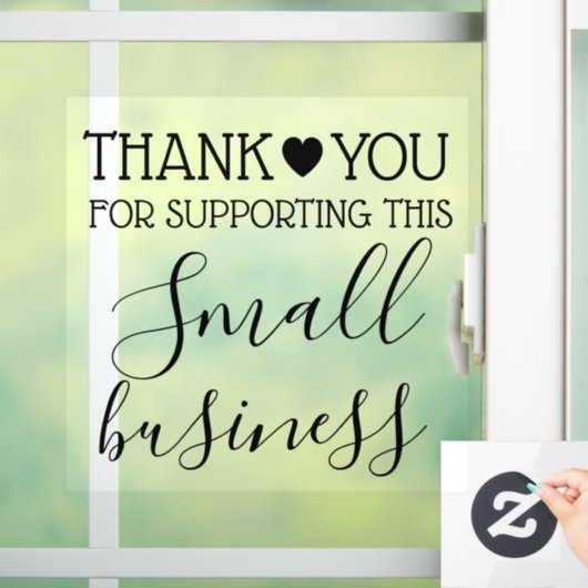 Vielen Dank für Ihre Unterstützung für den Platz f Fensteraufkleber (Zuhause)