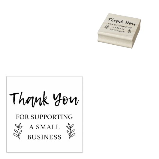 Vielen Dank für Ihre Unterstützung für kleine Unte Gummistempel (Stempel)