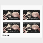 Vielen Dank für Ihre Unterstützung für kleine Unte Rechteckiger Aufkleber (Blatt)