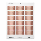 Vielen Dank für Ihre Unterstützung für Small Busin Adressaufkleber (Vorne)