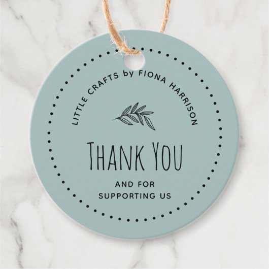 Vielen Dank für Ihre Unterstützung für uns Geschenkanhänger (Vorderseite)