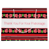 Vielen Dank für Ihre Unterstützung Große Geschenktüte (Vorderseite)