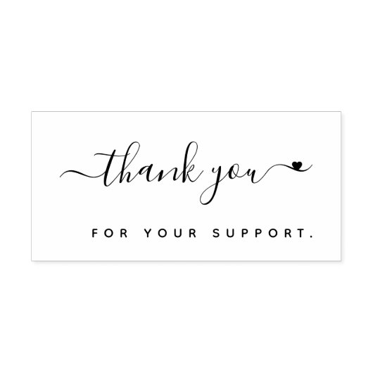 Vielen Dank für Ihre Unterstützung Gummistempel (Prägung)