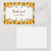 Vielen Dank für Ihre Unterstützung - herzlich Mitteilungskarte (Vorne/Hinten)