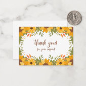 Vielen Dank für Ihre Unterstützung - herzlich Mitteilungskarte (Vorderseite/Rückseite Beispiel)