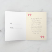 Vielen Dank für Ihre Unterstützung Karte (Innenseite)