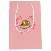 Vielen Dank für Ihre Unterstützung! - Künstlerin40 Mittlere Geschenktüte (Vorderseite)