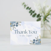 Vielen Dank für Ihre Unterstützung Postkarte (Stehend Vorderseite)