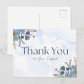 Vielen Dank für Ihre Unterstützung Postkarte (Vorne/Hinten)