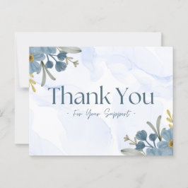 Vielen Dank für Ihre Unterstützung Postkarte