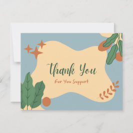 Vielen Dank für Ihre Unterstützung Postkarte