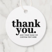Vielen Dank für Ihre Unterstützung Tags | Retro Sc Geschenkanhänger (Vorderseite)