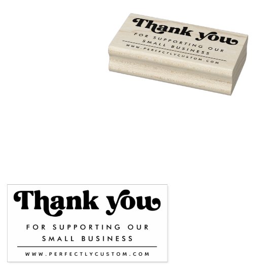 Vielen Dank für Ihre Unterstützung unserer Busines Gummistempel (Stempel)