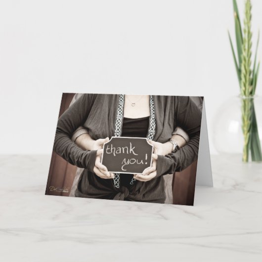 Vielen Dank für Ihre Vintage Karte (Vorderseite)